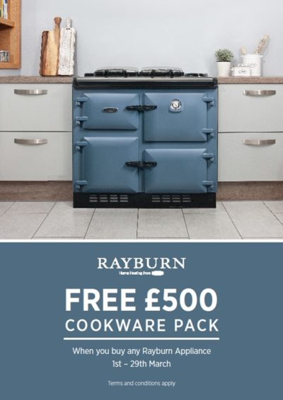 free £500 pound cookware pack offer 1st - 29th March 2019