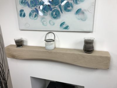 Solid Oak Mantle Arched Facia